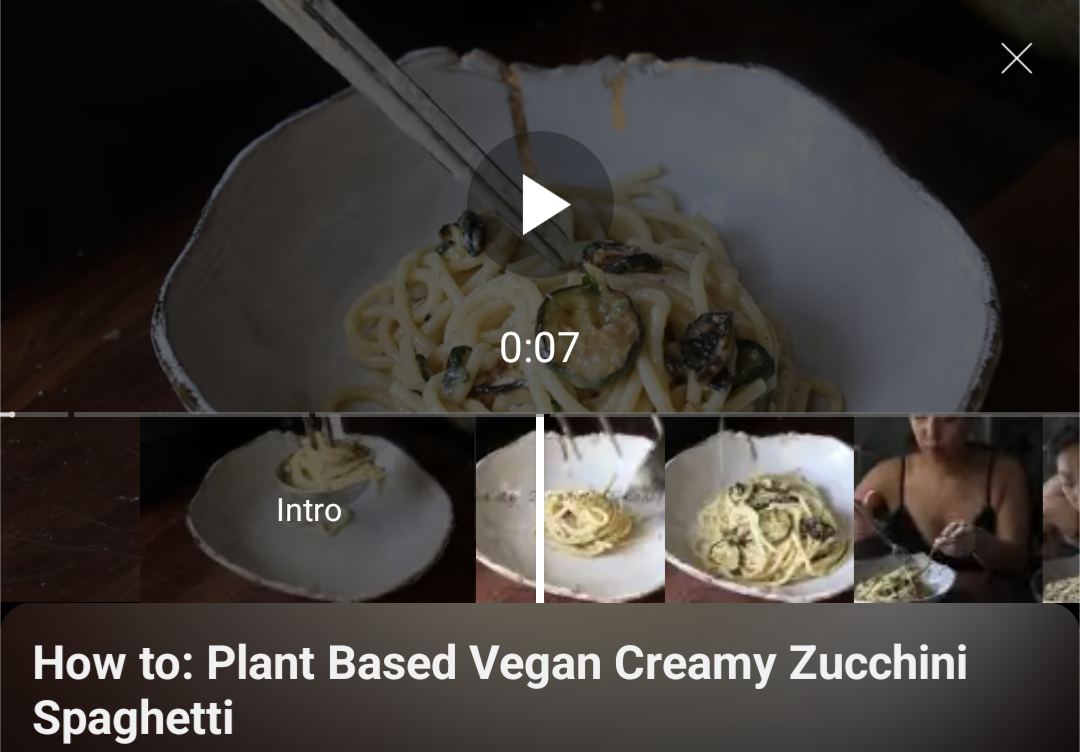 Figure 4: Precise seeking thumbnails on the YouTube Android app
